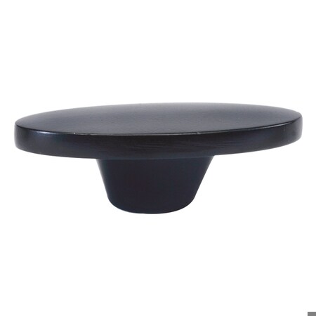 Hickory Hardware Luna Collection Knob Oval 1-5/8 Inch x 15/16 Inch Matte Black Finish P3446-MB